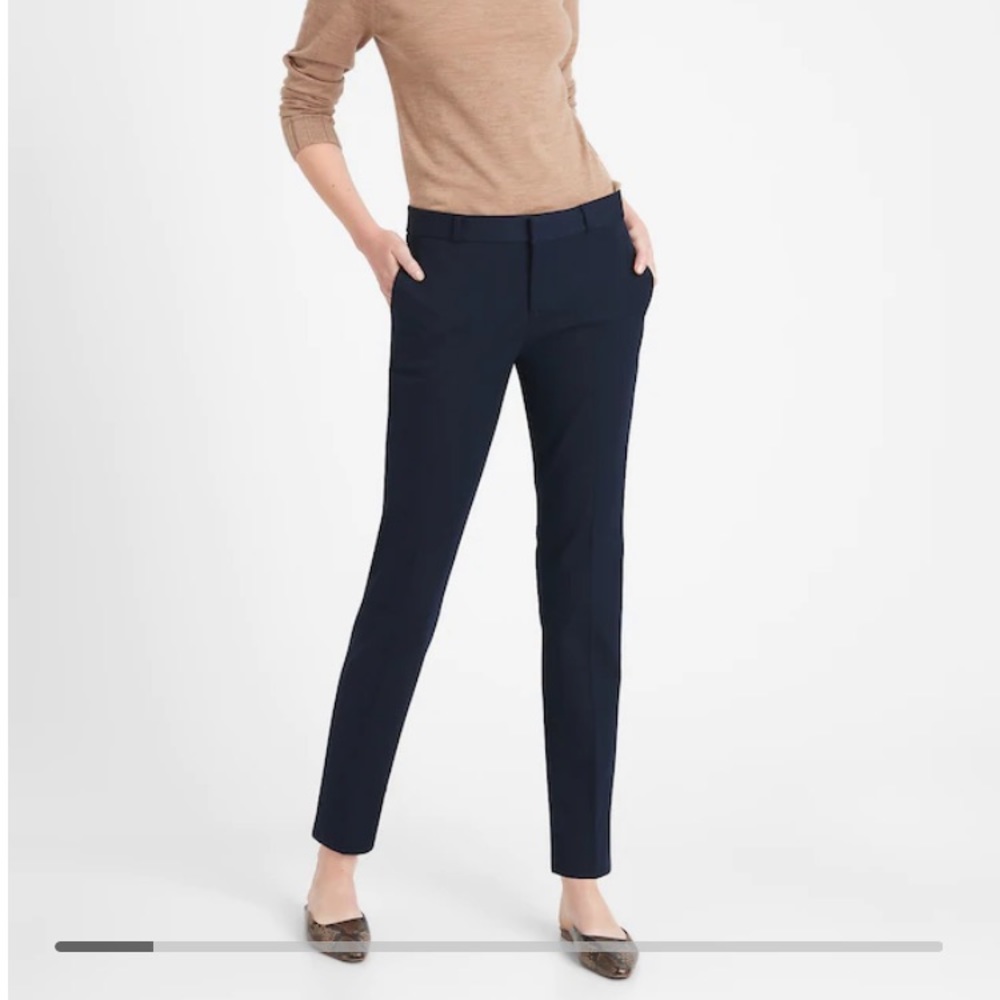 Banana Republic Navy Ryan Fit Pant